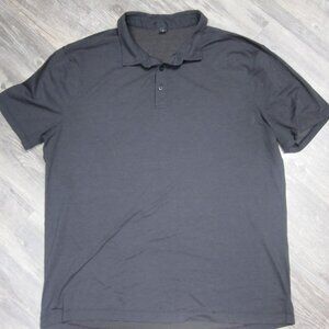 lululemon athletica Men's Black Button Up Polo Shirt